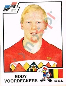 104 Eddy Voordeckers – UEFA Euro France 1984 Panini