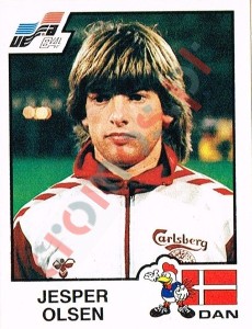 75 Jesper Olsen – UEFA Euro France 1984 Panini