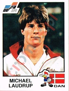 77 Michael Laudrup – UEFA Euro France 1984 Panini