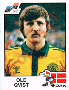 81 Ole Qvist – UEFA Euro France 1984 Panini