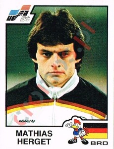 141 Mathias Herget – UEFA Euro France 1984 Panini