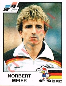 145 Norbert Meier – UEFA Euro France 1984 Panini