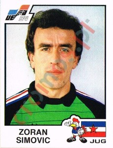 113 Zoran Simovic – UEFA Euro France 1984 Panini