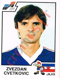 119 Zvezdan Cvetkovic – UEFA Euro France 1984 Panini
