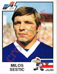 127 Milos Sestic – UEFA Euro France 1984 Panini