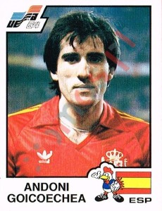 218 Andoni Goicoechea – UEFA Euro France 1984 Panini