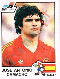 219 Jose Antonio Camacho – UEFA Euro France 1984 Panini