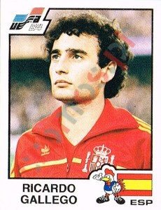 221 Ricardo Gallego – UEFA Euro France 1984 Panini