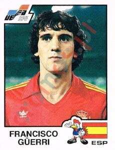 224 Francisco Guerri – UEFA Euro France 1984 Panini