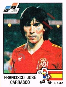 230 Francisco Jose Carrasco – UEFA Euro France 1984 Panini