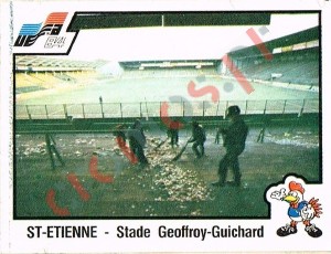 28 Saint-Etienne - Stade Geoffroy-Guichard – UEFA Euro France 1984 Panini