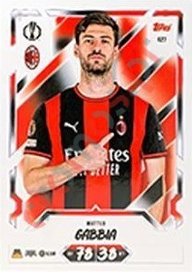 427 Matteo Gabbia – Topps UEFA Champions League & Europa League 2026-2027. Match Attax