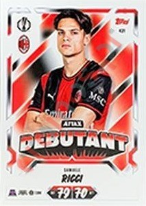 431 Samuele Ricci – Topps UEFA Champions League & Europa League 2026-2027. Match Attax
