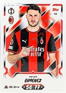 436 Santiago Giménez – Topps UEFA Champions League & Europa League 2026-2027. Match Attax