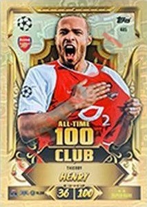 485 Thierry Henry – Topps UEFA Champions League & Europa League 2026-2027. Match Attax