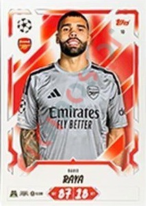 10 David Raya – Topps UEFA Champions League & Europa League 2026-2027. Match Attax