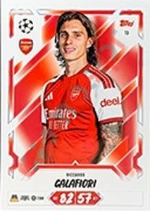 13 Riccardo Calafiori – Topps UEFA Champions League & Europa League 2026-2027. Match Attax