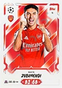 15 Martin Zubimendi – Topps UEFA Champions League & Europa League 2026-2027. Match Attax