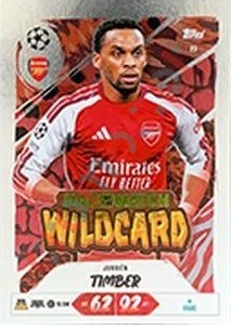 23 Jurriën Timber – Topps UEFA Champions League & Europa League 2026-2027. Match Attax