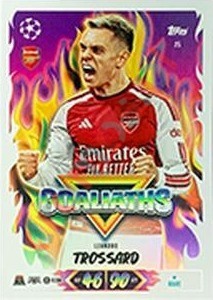 25 Leandro Trossard – Topps UEFA Champions League & Europa League 2026-2027. Match Attax