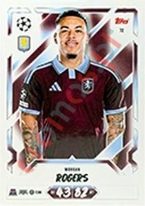 72 Morgan Rogers – Topps UEFA Champions League & Europa League 2026-2027. Match Attax