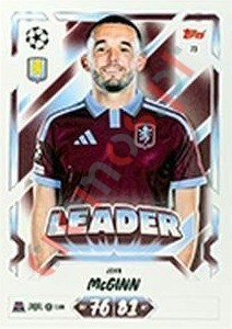 73 John McGinn – Topps UEFA Champions League & Europa League 2026-2027. Match Attax