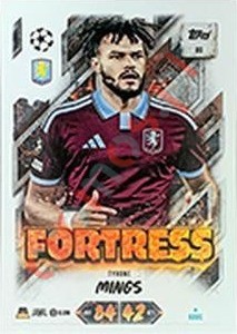 80 Tyrone Mings – Topps UEFA Champions League & Europa League 2026-2027. Match Attax