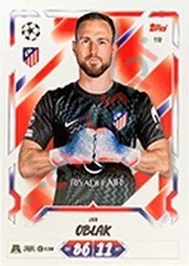 172 Jan Oblak – Topps UEFA Champions League & Europa League 2026-2027. Match Attax