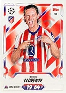 180 Marcos Llorente – Topps UEFA Champions League & Europa League 2026-2027. Match Attax