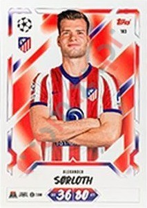 183 Alexander Sørloth – Topps UEFA Champions League & Europa League 2026-2027. Match Attax