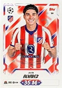 184 Julián Álvarez – Topps UEFA Champions League & Europa League 2026-2027. Match Attax