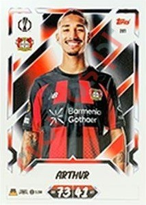 281 Arthur – Topps UEFA Champions League & Europa League 2026-2027. Match Attax