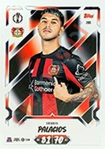 285 Exequiel Palacios – Topps UEFA Champions League & Europa League 2026-2027. Match Attax