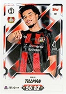 287 Malik Tillman – Topps UEFA Champions League & Europa League 2026-2027. Match Attax