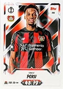 290 Ernest Poku – Topps UEFA Champions League & Europa League 2026-2027. Match Attax