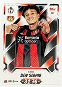 291 Eliesse Ben Seghir – Topps UEFA Champions League & Europa League 2026-2027. Match Attax