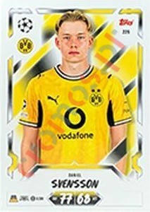 229 Daniel Svensson – Topps UEFA Champions League & Europa League 2026-2027. Match Attax