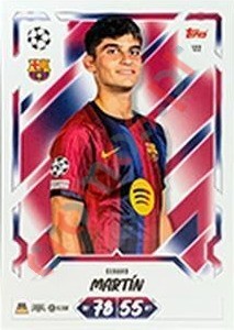 122 Gerard Martín – Topps UEFA Champions League & Europa League 2026-2027. Match Attax
