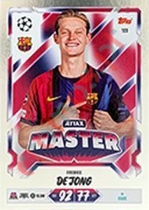 123 Frenkie de Jong – Topps UEFA Champions League & Europa League 2026-2027. Match Attax