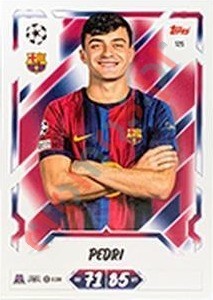 125 Pedri – Topps UEFA Champions League & Europa League 2026-2027. Match Attax