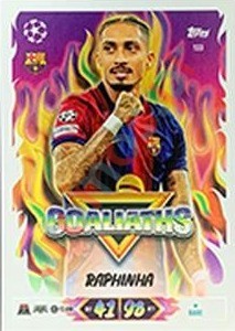 133 Raphinha – Topps UEFA Champions League & Europa League 2026-2027. Match Attax