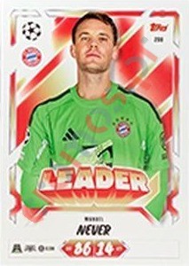 208 Manuel Neuer – Topps UEFA Champions League & Europa League 2026-2027. Match Attax