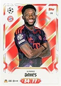 210 Alphonso Davies – Topps UEFA Champions League & Europa League 2026-2027. Match Attax