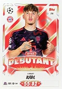 216 Lennart Karl – Topps UEFA Champions League & Europa League 2026-2027. Match Attax