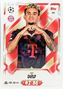 219 Luis Díaz – Topps UEFA Champions League & Europa League 2026-2027. Match Attax