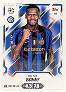 398 Ange-Yoan Bonny – Topps UEFA Champions League & Europa League 2026-2027. Match Attax