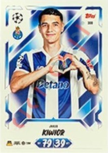 300 Jakub Kiwior – Topps UEFA Champions League & Europa League 2026-2027. Match Attax