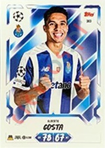303 Alberto Costa – Topps UEFA Champions League & Europa League 2026-2027. Match Attax