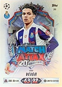 315 Gabri Veiga – Topps UEFA Champions League & Europa League 2026-2027. Match Attax