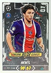 476 João Neves – Topps UEFA Champions League & Europa League 2026-2027. Match Attax